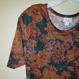 LULAROE DIGITAL VINTAGE ROSEPRINT JULIA